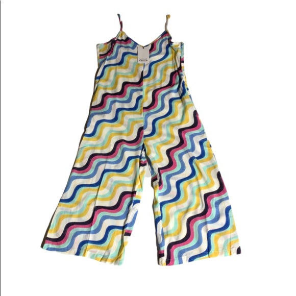 Native Youth Colorful Print Geometric Shapeless Retro Jumpsuit Size S Small NWT - Picture 2 of 9